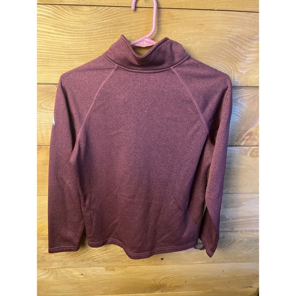 Eddie Bauer First Ascent Quarter Zip Pullover Women's Medium Burgundy Red Active - Picture 6 of 7